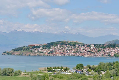 Sobi so kupatilo, parking, internet, terasa so pogled na ezero Villa Ohrid Lake View studio 